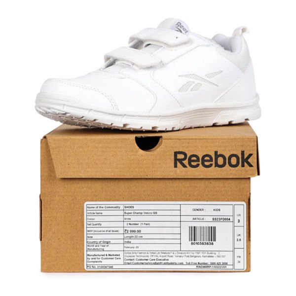 Reebok Velcro White 9PS to 6US